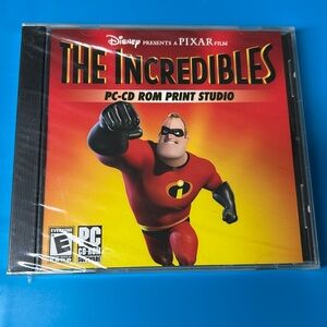 🖤NEW💕Disney/Pixar The Incredibles PC-CD ROM PRINT STUDIO sealed